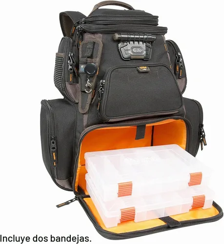 Vista 2 de Wild River Nomad by CLC Custom LeatherCraft Tackle Tek Nomad XP Mochila iluminada con sistema de carga USB