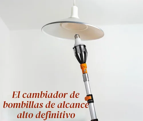 Vista 6 de Kit de cambiador de bombilla telescópica de 5-24 pies para techos altos