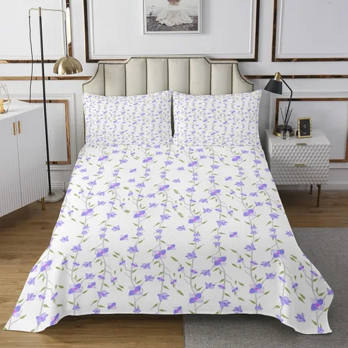 Vista 13 de Erosebridal Juego de edredón floral negro, tamaño individual, lindo juego de colcha de flores para niños y niñas, juego de colcha de acuarela