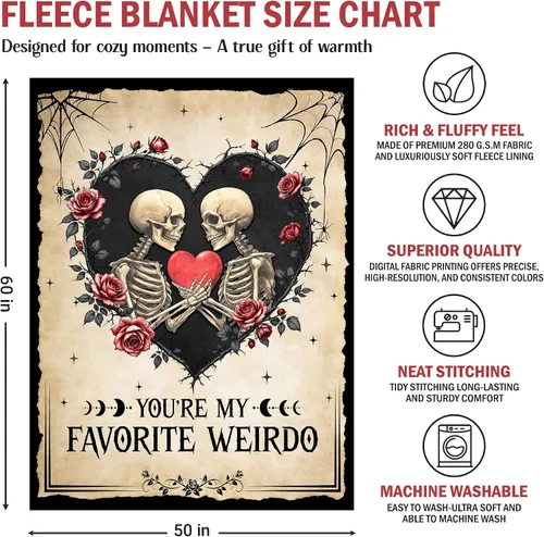 Vista 3 de GEEMBI Regalos de aniversario para parejas para mujeres y hombres, manta de forro polar para sofá cama de 50 x 60 pulgadas, regalo de aniversario