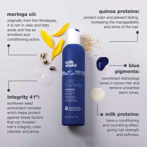 Vista 3 de milk_shake Cold Brunette Shampoo Cools Warm Undertones