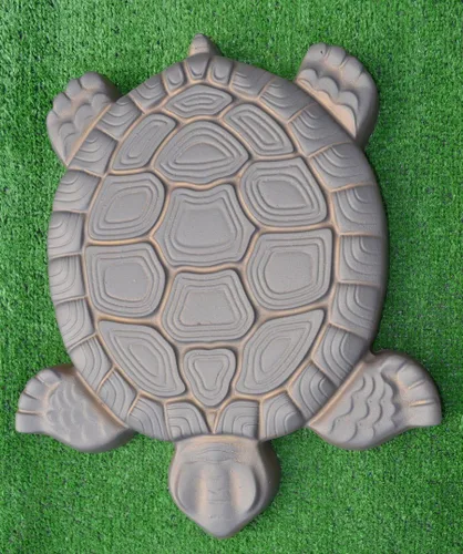 Vista 7 de SvitMolds Molde de bricolaje con forma de tortuga escalonada, molde decorativo de tortuga, molde de cemento para hormigón, manual personalizado