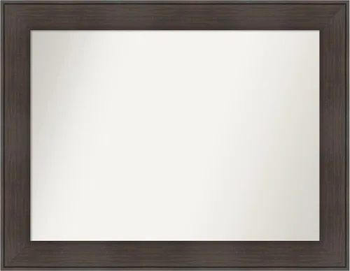 Vista 73 de Amanti Art Espejo personalizado, espejo de baño de veta de madera rústica William, espejo de pared o espejo de tocador de baño sobre el fregadero