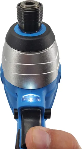 Vista 3 de Destornillador de impacto inalámbrico cepillado máximo de 12 V con batería de 1/4 pulgadas