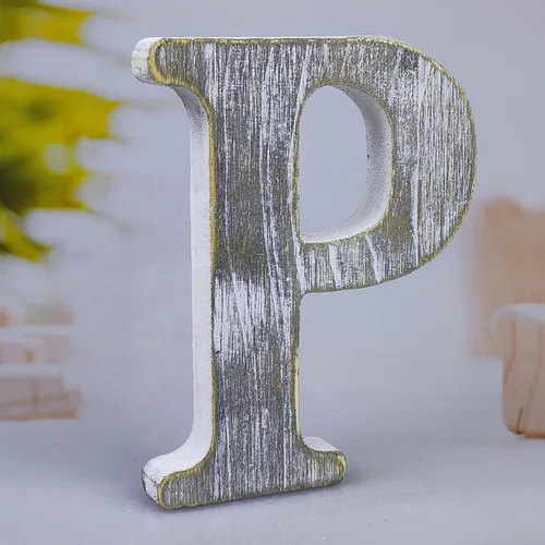 Vista 24 de Letras de madera rústica sin terminar de 8 pulgadas para decoración de pared, letras decorativas de pie en rodajas, decoración de tablero