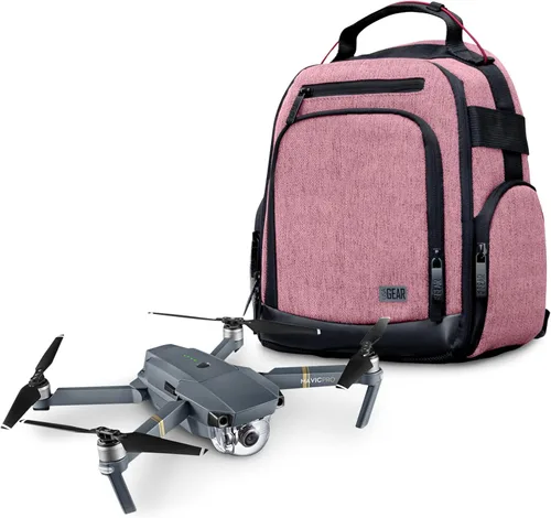 Vista 9 de USA Gear Mochila compacta para drones – Funda para dron cuadricóptero RC compatible con DJI Mini 4K, DJI Mini 3, AVIALOGIC, Controller y más Negro