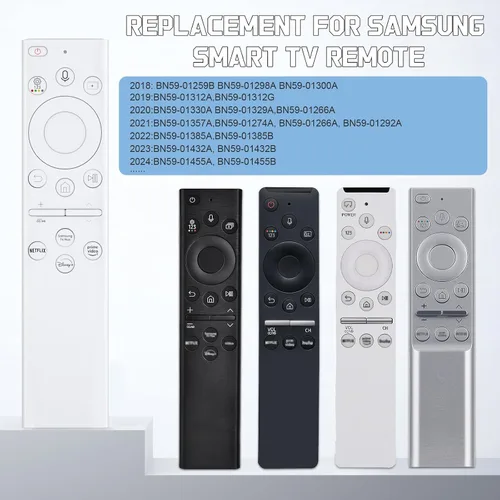 Vista 3 de Reemplazo de control remoto para Samsung Smart TV, control remoto universal para televisores inteligentes de cristal curvado Samsung Frame