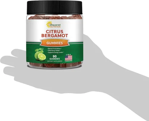 Vista 9 de aSquared Nutrition Gomitas de bergamota cítrica – Suplemento de extracto de bergamota cítrica de 500 mg por porción – Alternativa de goma pura a