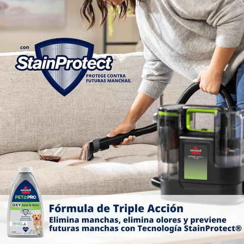 Vista 7 de BISSELL® Little Green® Max Pet Limpiador Profundo Portátil para Alfombras y Tapicería, Detallador para Carro/Auto, con Herramienta Autolimpiante