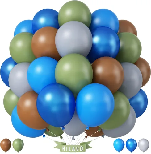 Vista 34 de Globos Negros y Naranjas de 12 Pulgadas, Globos de Confeti Negro Naranja Plateado, Globos de Halloween Trick or Treat para Niños y Hombres