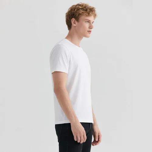 Vista 3 de OKBA 5 pcs Sublimation Blank T-Shirts Round Collar Short Sleeves Adult White Polyester t Shirts