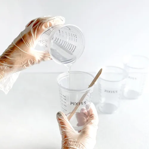 Vista 6 de Vasos desechables para mezcla de resina epoxi con medidas (paquete de 20) Pixiss Vasos para mezcla de resina epoxi, recipientes de mezcla de epoxi