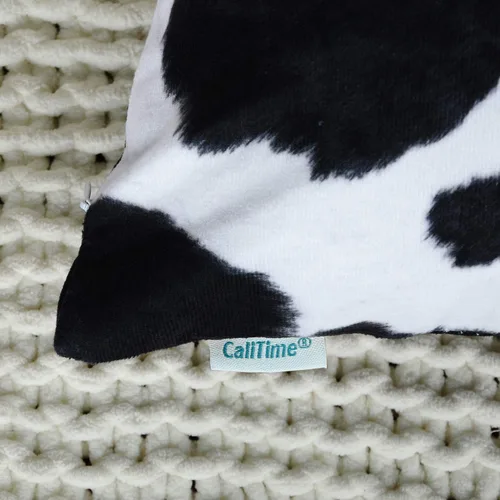 Vista 7 de CaliTime - Juego de 2 fundas de cojín decorativas de forro polar para sofá, cama, sillón o casa de campo