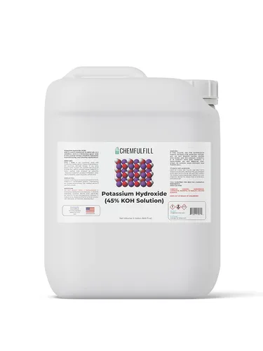 Vista 2 de Hidróxido de potasio Chemfulfill 45% – (KOH 45%) (5 galones (640 fl oz))