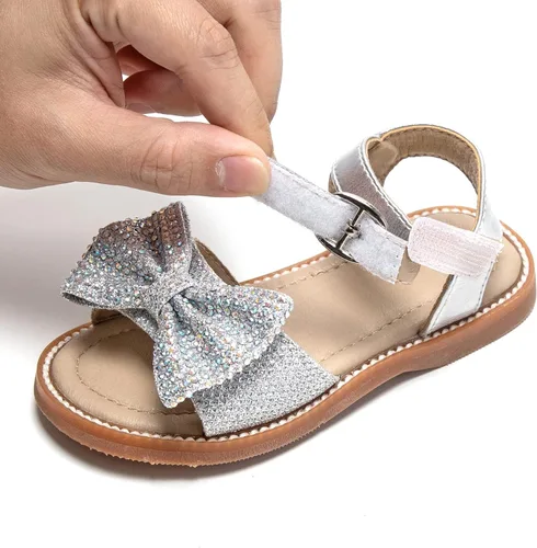 Vista 8 de GINFIVE Sandalias para niñas pequeñas, sandalias para niñas y niños pequeños