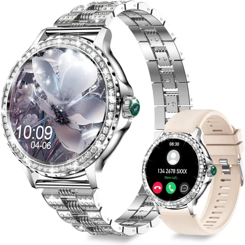 Vista 11 de Smart Watches for Women (Answer/Make Calls), 1.3” Fitness Tracker Watch with Heart Rate/Blood Pressure/SpO2/Sleep Monitor, IP68 Waterproof Smart