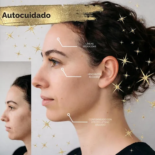 Vista 4 de ICON - Cepillo facial de contorno linfático para drenaje linfático Marrón - 1 juego
