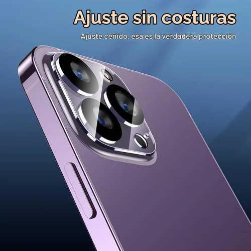 Vista 6 de UniqueMe [Pack de 3 compatible con iPhone 14 Pro Max/iPhone 14 Pro Protector de Lente de Cámara de Vidrio Templado