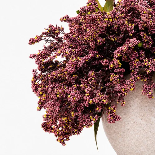 Vista 4 de 6 Pcs 17" Faux Dusty Plum Berry Stem For Vase Artificial Nandina Branches