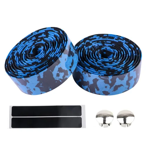 Vista 8 de Cinta de manillar de bicicleta EVA Foam Road Bicycle Handlebar Tape Ciclismo Handle Wraps Negro para bicicleta de carretera 2 rollos