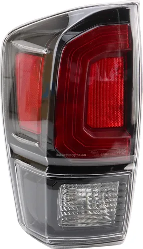 Vista 34 de Ensamble de luz trasera exterior TRQ para lado del conductor izquierdo trasero. Compatible con Toyota Corolla XLE 2020, 2021, 2022 y Toyota Corolla