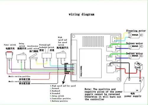 Vista 9 de Juego completo de arnés modificado para niños de 12 V, juego completo de cables de placa de circuito de control remoto, caja de cambios, utilizado