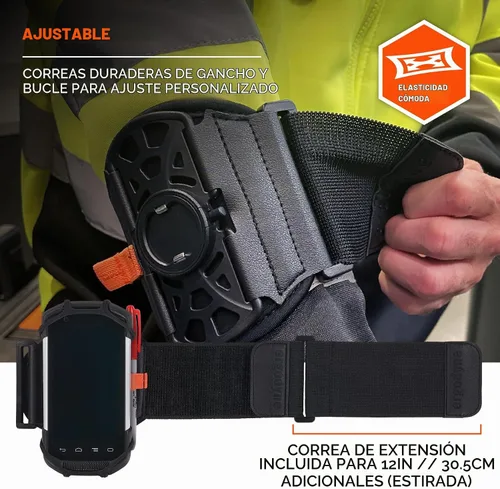Vista 9 de Ergodyne Squids 5545 - Brazalete para escáner de pulsera, ajustable para teléfonos, escáneres, computadoras móviles, PDA