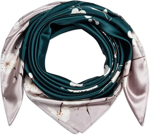 Vista 137 de corciova - Bufanda cuadrada grande para mujer, diadema sedosa para cabello rizado, lazo para dormir por la noche, bandana a la moda, 35 x 35
