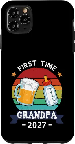 Vista 13 de First Time Grandpa 2027 Proud New Dad Grandpa Case for iPhone 17