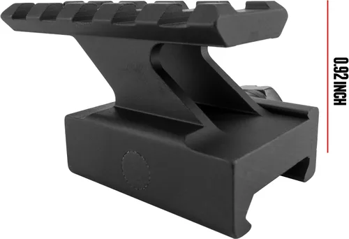 Vista 4 de Monstrum Tactical Lockdown Series - Soporte elevador ligero Perfil alto 2.2 pulgadas L / 5 ranuras