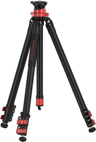 Vista 10 de IFOOTAGE Gazelle TA3B+Komodo K3 trípode de aluminio para cámara con cabezal fluido, trípode de viaje portátil, para fotografía profesional, creación