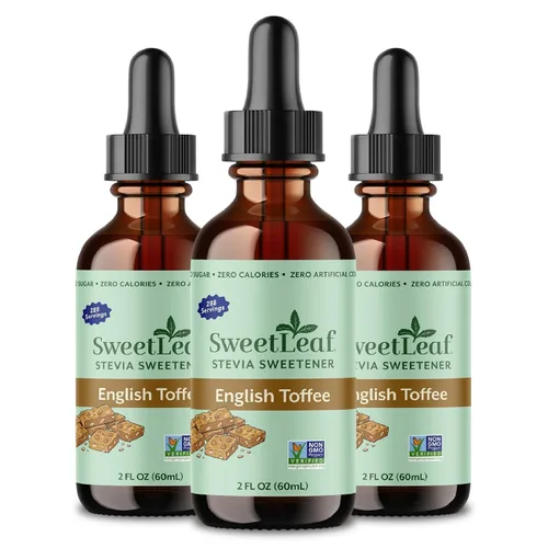 Vista 11 de Stevia líquida Sweetleaf, 2 onzas Gotas dulces, extracto orgánico de hoja de stevia, cero calorías, sin eritritol, sustituto del azúcar