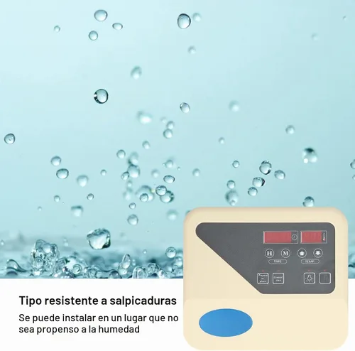 Vista 4 de Controlador de calentador de sauna Fdit 220V termostato LCD para 9-15KW