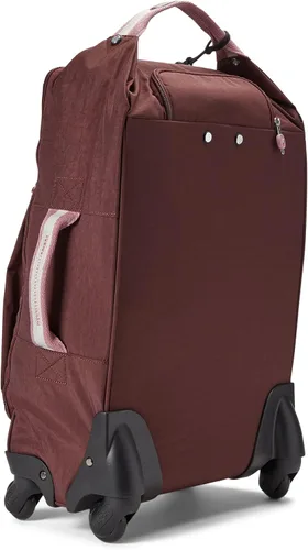 Vista 2 de Kipling Darcey - Equipaje de mano suave pequeño de 22 pulgadas para mujer nailon ruedas giratorias de 360 grados Caoba Bl