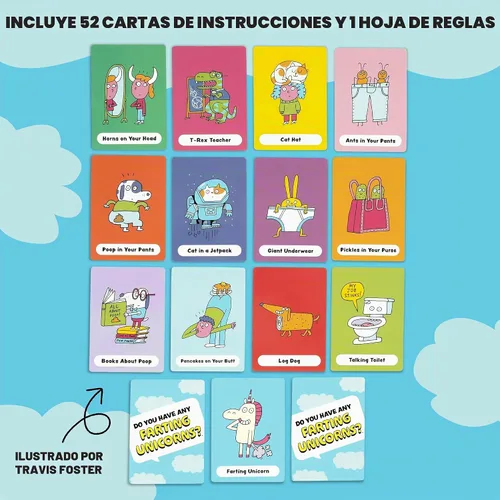 Vista 8 de ¿Tienes algún unicornio pedo? Un juego de cartas Silly Go Fish A partir