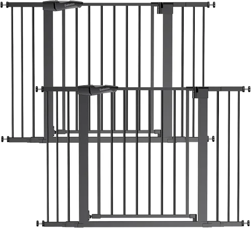 Vista 17 de Babelio - Puerta de seguridad para puertas y escaleras, de 26-40 pulgadas, con cierre automático, puerta de presión C5, fácil de instalar, sin