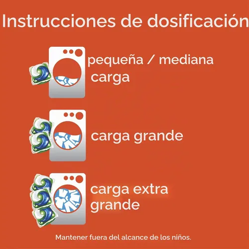 Vista 5 de Tide PODS con detergente líquido Downy, April Fresh, 12