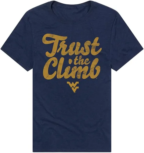 Vista 41 de Campus Lab Official NCAA Distressed Spirit Phrase Collegiate Classic Ring-Spun T-Shirt Unisex for Men & Women Collection