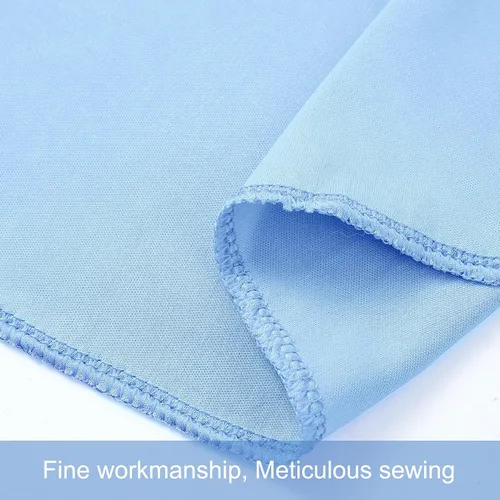 Vista 8 de 20 pies x 12 pies Cortinas de Telón de Fondo Azul Bebé Sin Arrugas para Bodas y Fiestas, Telón de Fondo de Tela Azul, Cortinas para Bodas