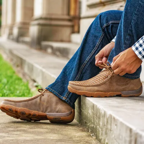 Vista 7 de Twisted X Botines Chukka Driving Moc para hombre