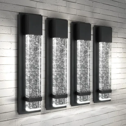 Vista 20 de ASD LED 13" Bubble Glass Wall Light Fixture, Outdoor & Indoor Seeded Sconce 3CCT, Waterproof, Dimmable, ETL Listed 12W 500LM 3000-5000K 120V