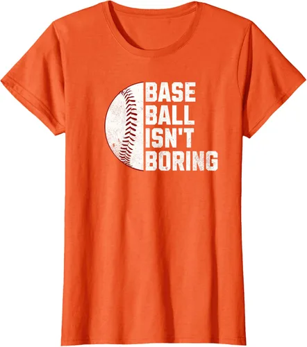 Vista 56 de Camiseta Baseball Isn't Boring, Negro