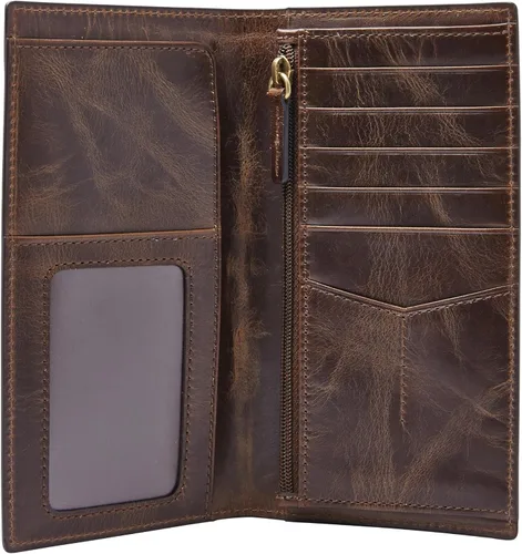 Vista 2 de Fossil Men's Leather Executive Checkbook Wallet Checkbook