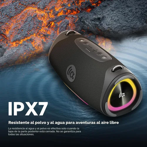 Vista 4 de TAZATA Altavoces Bluetooth inalámbricos para exteriores, sonido fuerte de MAX-negro