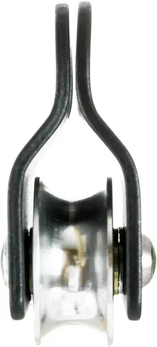Vista 3 de Fusion Climb Ekat Micro Polea de oscilación lateral de aluminio, tirolesa para patio trasero, carretilla