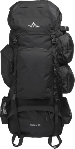Vista 10 de Teton Explorer 75L Mochila con marco interno para senderismo, camping, mochileros, cubierta de lluvia incluida