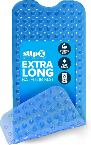 Vista 12 de SlipX Solutions - Alfombrilla extra larga y de agarre fuerte para bañera y ducha, para ancianos y niños, de 39 x 16 pulgadas, antideslizante