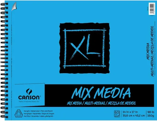 Vista 9 de Canson Bloc de medios mixtos serie XL 5-1/2" x 8-1/2", paquete de 6