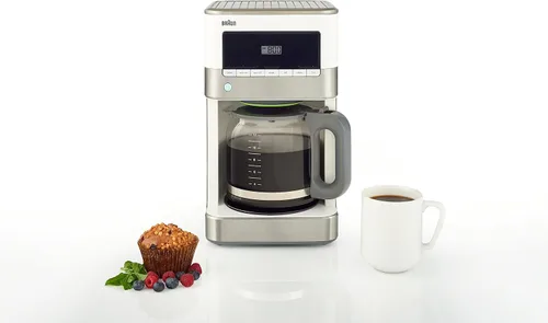 Vista 3 de Braun KF6050WH BrewSense - Cafetera de goteo, color blanco