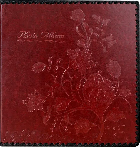 Vista 9 de Álbum de fotos, álbum familiar autoadhesivo para recortes, cubierta de cuero, capacidad para fotos de 3 x 5, 4 x 6, 5 x 7, 6 x 8, 8 x 10 (marrón)